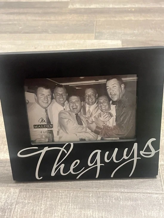 Malden Black Rectangular Photo Frame with Script Logo Insert - Picture 6 of 8